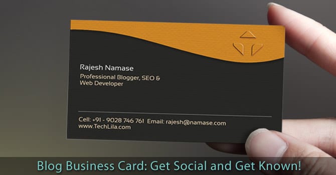 Blog Business Card