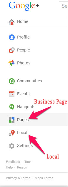 Google Plus Pages