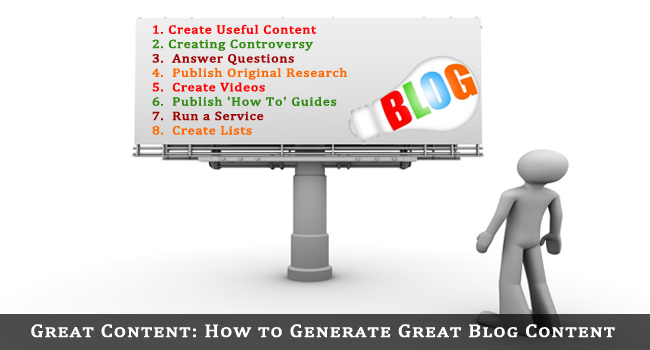 How to Generate Great Blog Content