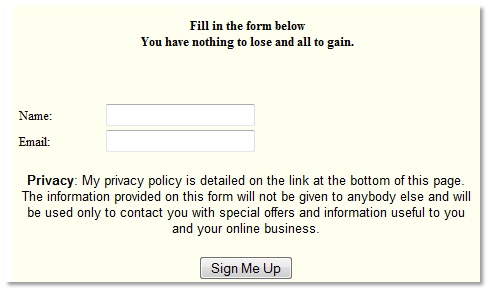 Opt-In Form
