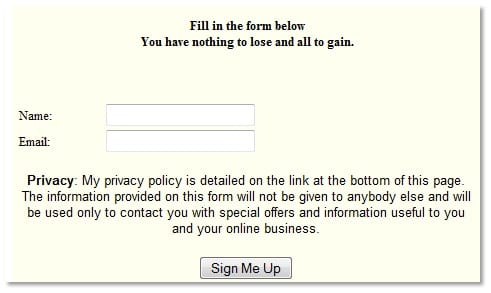 Opt-In Form