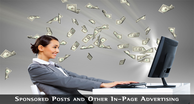 Sponsored Posts And Other In Page Advertising