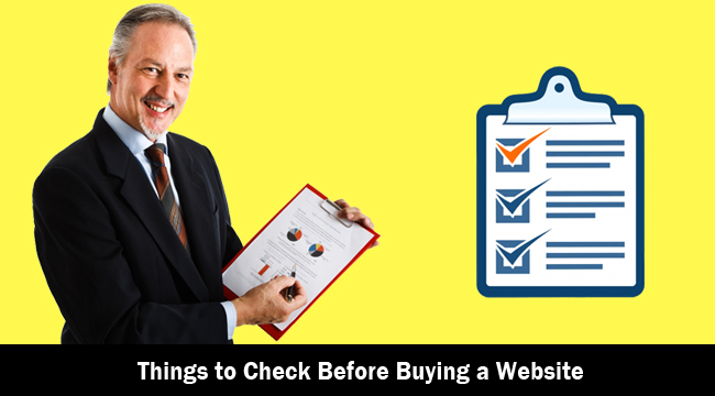 Things to Check Before Buying a Website