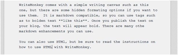 free text editor for writing