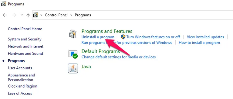 Uninstall Program Uninstall Program