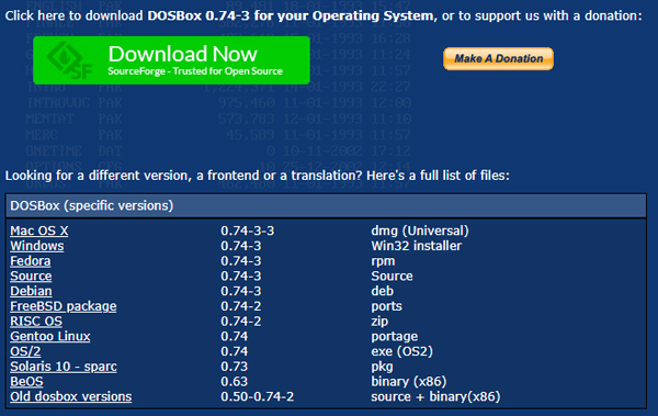 Dosbox Emulator