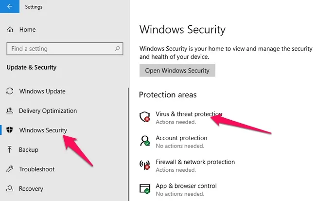 Virus Threat Protection Virus Threat Protection