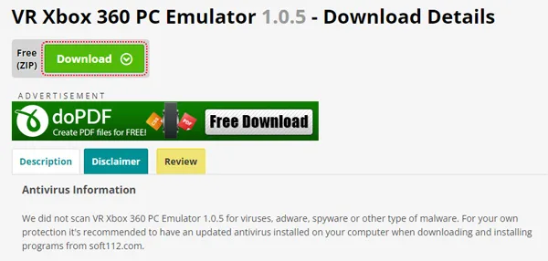 VR Xbox 360 PC Emulator