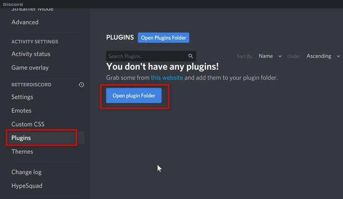 Open Theme Folder