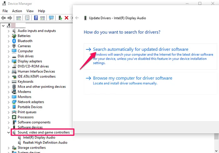 Update Audio Drivers Update Audio Drivers