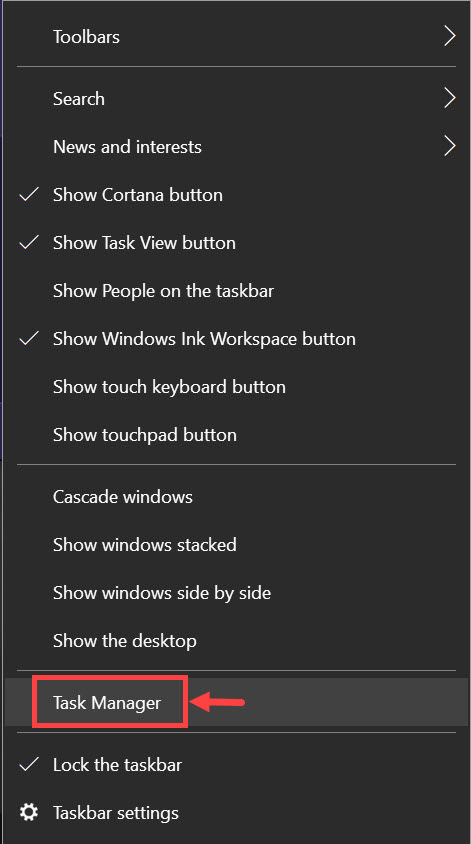 Windows 10 Task Manager