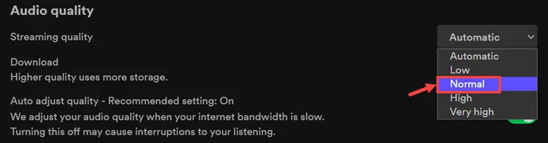 adjust spotify streaming quality adjust spotify streaming quality