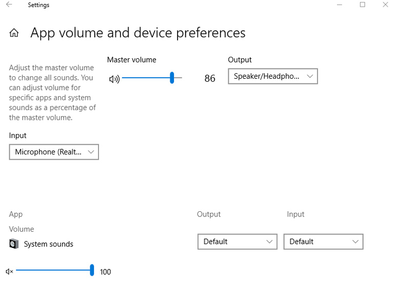 App Volume And Device Preference