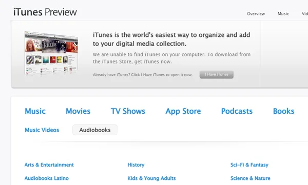 Apple AudioBooks Apple AudioBooks