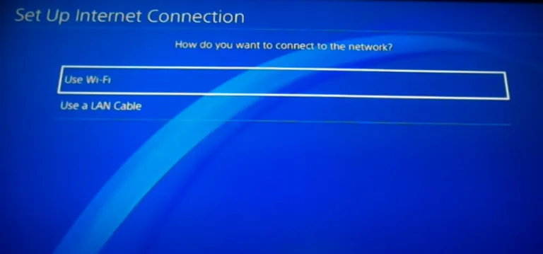 Choose WiFi Option Choose WiFi Option