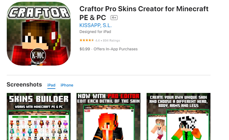 Craftor Pro Skins Creator For Minecraft Pe &Amp; Pc