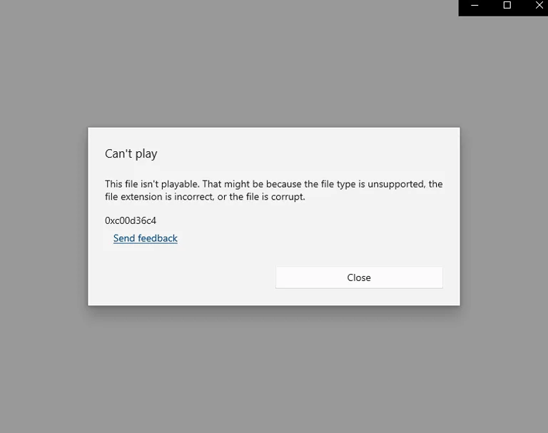 Curropted Video File