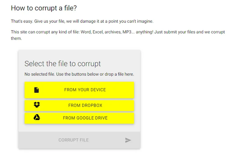 How to Corrupt a Video File