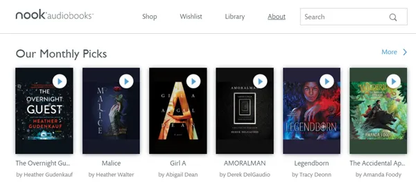 NOOK AudioBooks NOOK AudioBooks