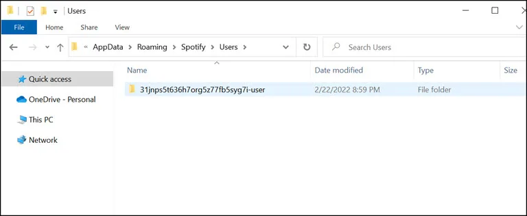 open the user folder open the user folder