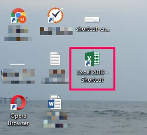 Shortcut on Desktop