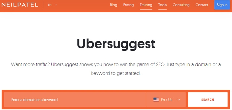 Ubersuggest