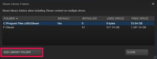 Add Steam Library