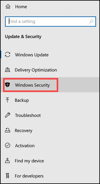 choose windows security