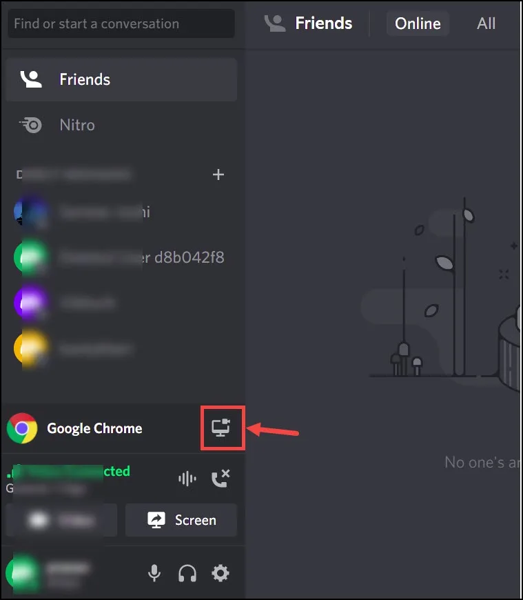 click on stream icon