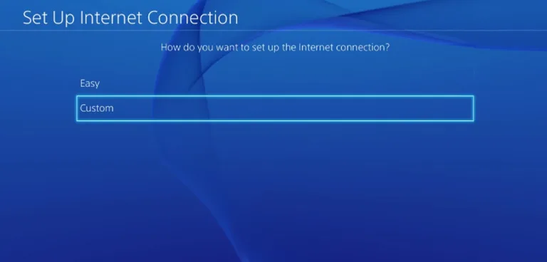Custom Internet Connection