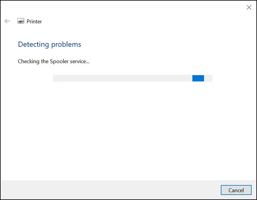detecting the problem