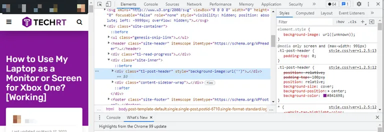 Developer Options