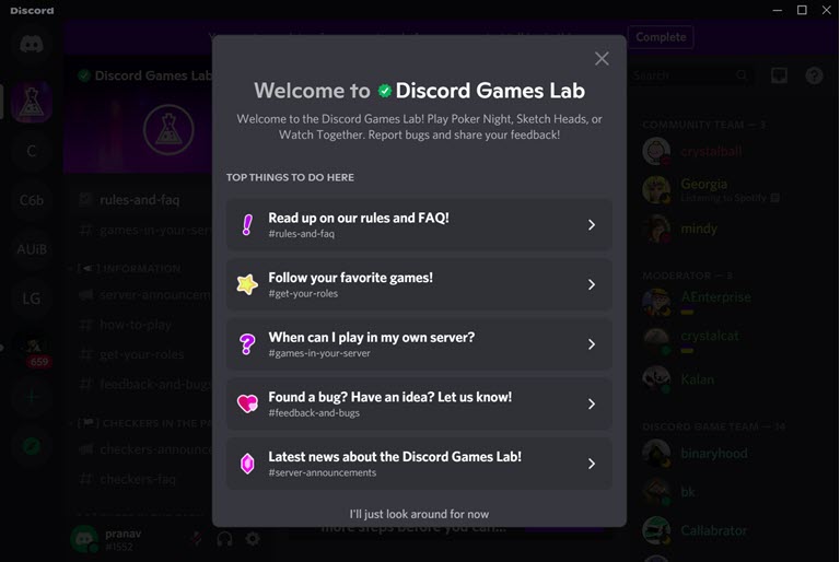 Discord Games Lab Server