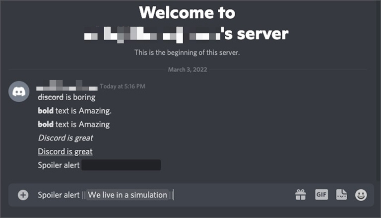 Discord Spoiler Alert