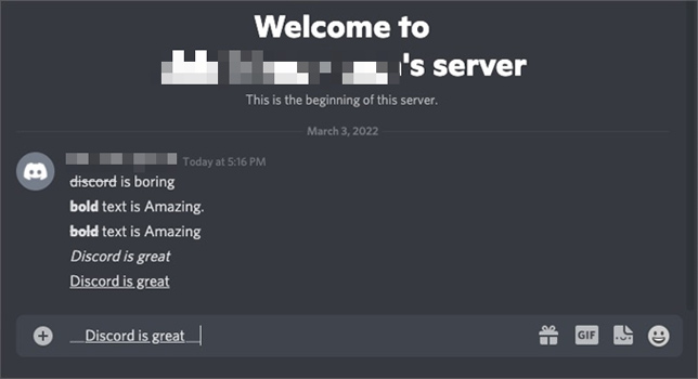 Discord Underline Text