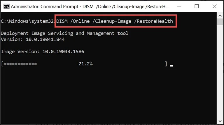 dism restore health