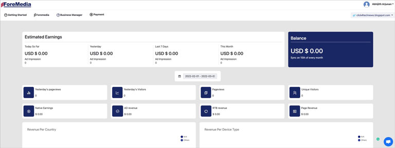 Foremedia Payment Dashboard