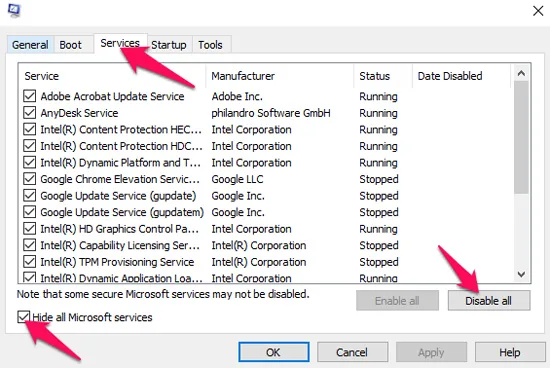 Hide Microsoft Apps