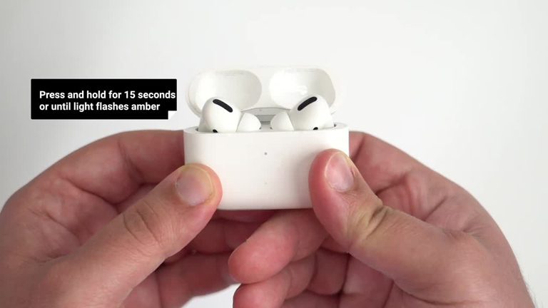 Hold Airpod Reset Button