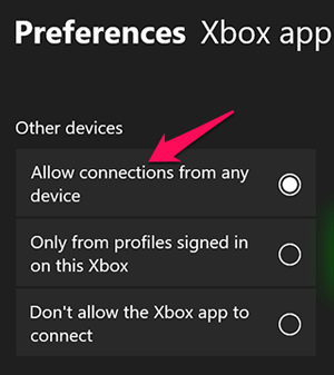 Preferences Xbox App