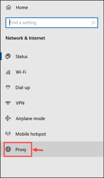 proxy tab