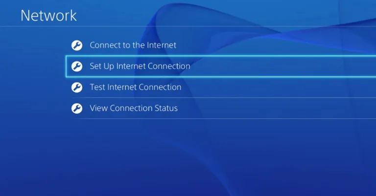 PS4 Internet Connection
