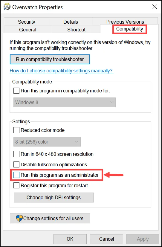 run this program as admin