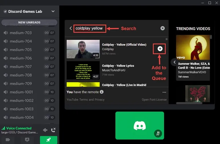search a youtube video