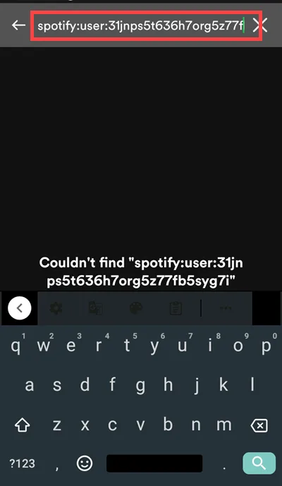 search spotify username