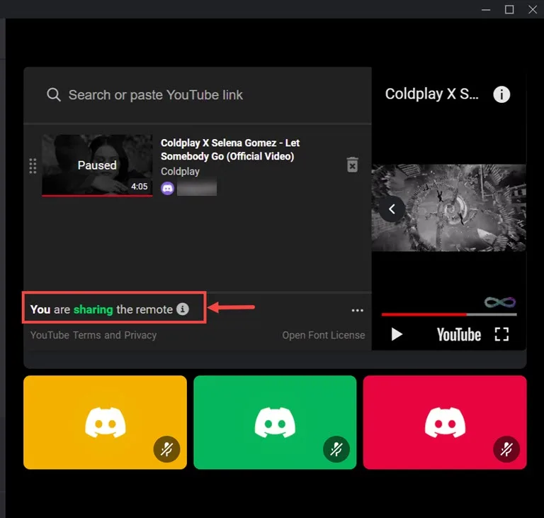 sharing remote with all
