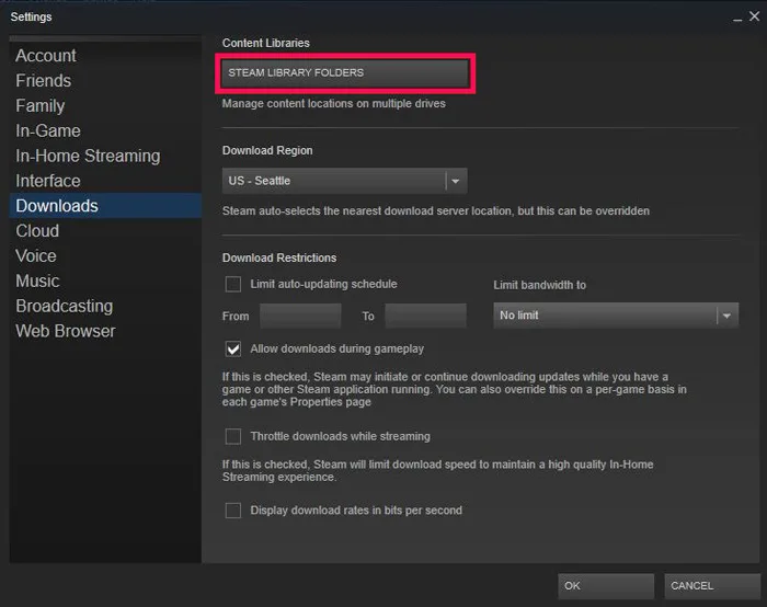 Steam Library Folder