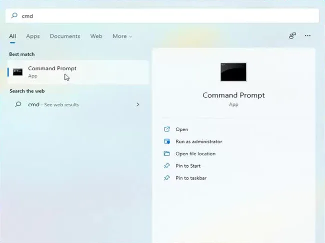 Windows 11 Command Prompt