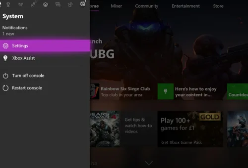 Xbox Settings
