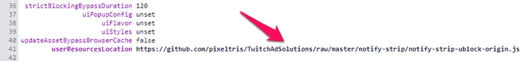 Add Github Link t uBlock